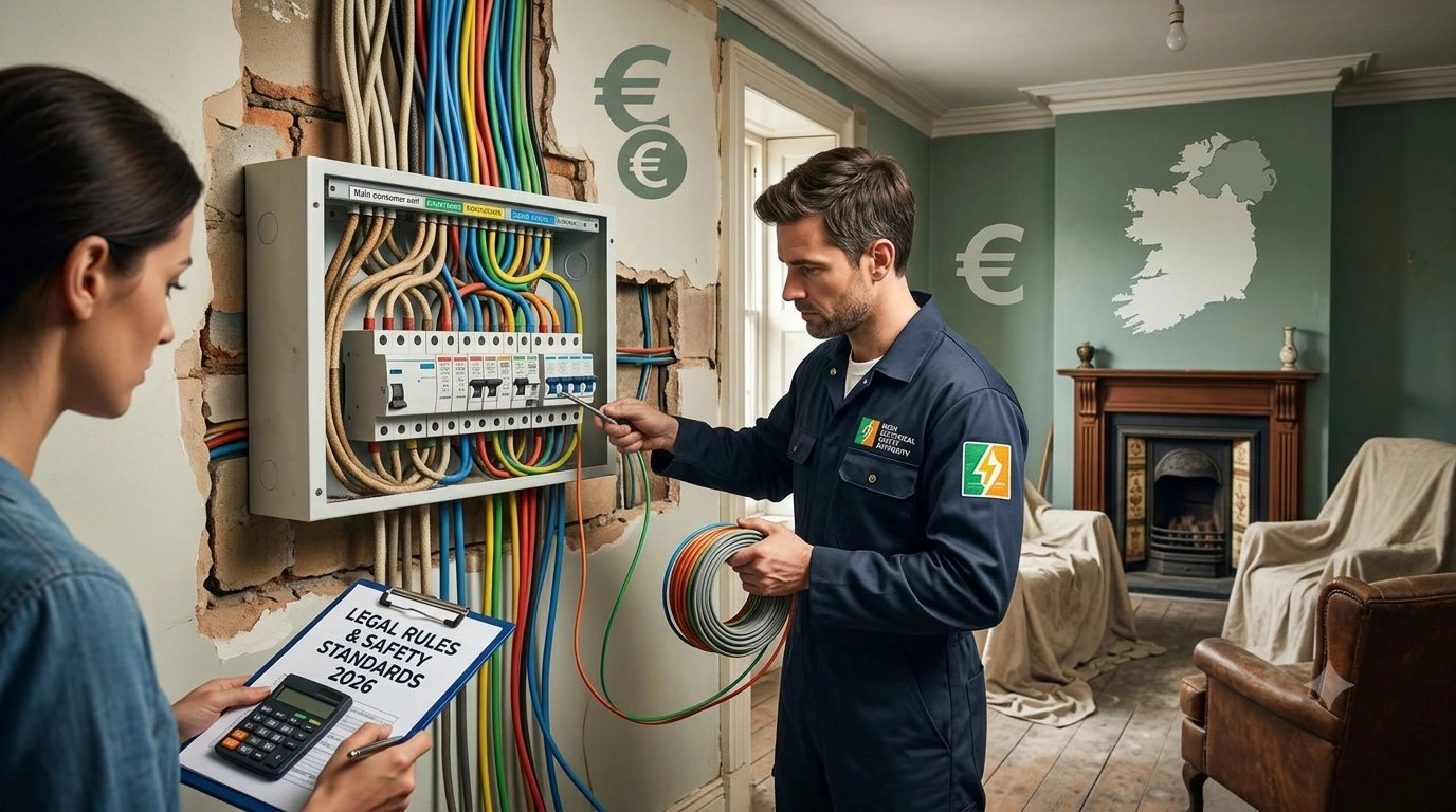 Rewiring a House in Ireland costs