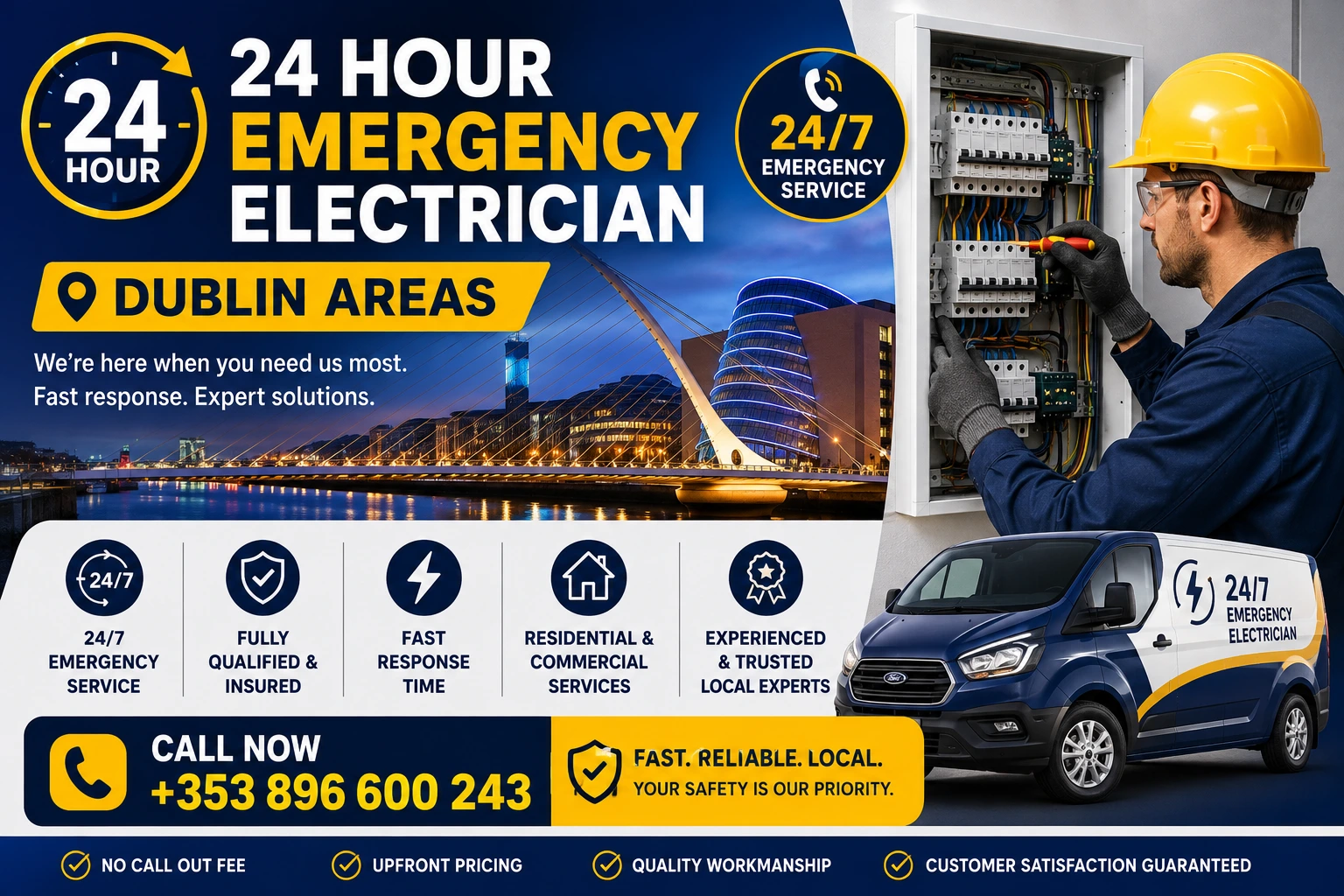 24 Hour Emergency Electrician dublin