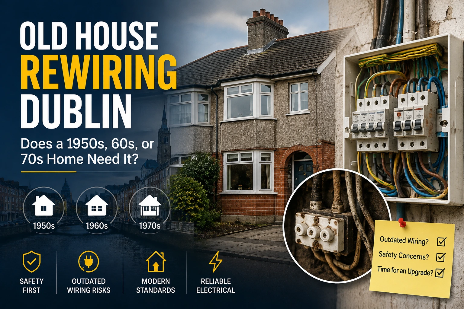 Old house rewiring Dublin