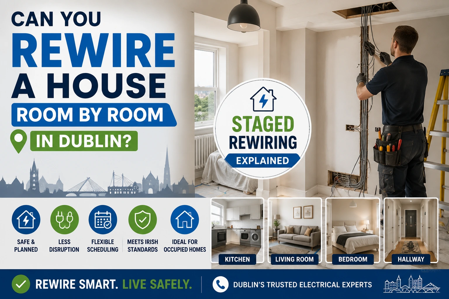 Can You Rewire a House Room by Room in Dublin