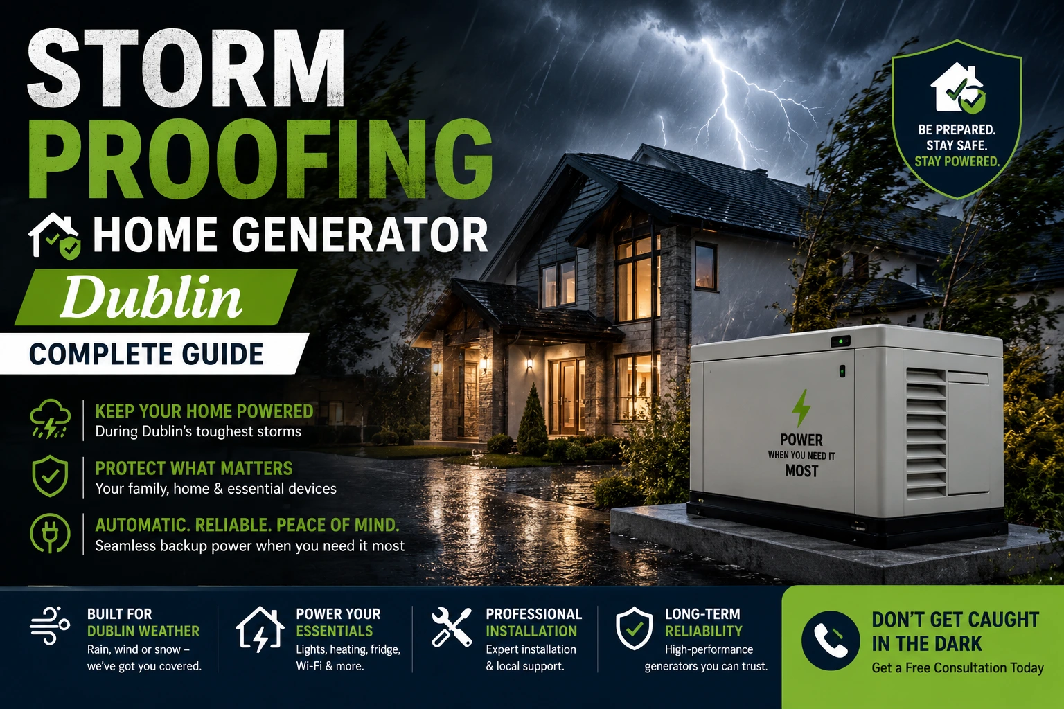 Storm Proofing Home Dublin Generator